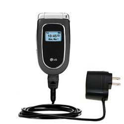 Gomadic Rapid Wall / AC Charger for the LG VI5225 - Brand w/ TipExchange Technology