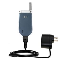 Gomadic Rapid Wall / AC Charger for the LG VX3200 - Brand w/ TipExchange Technology