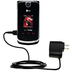Gomadic Rapid Wall / AC Charger for the LG VX8600 - Brand w/ TipExchange Technology
