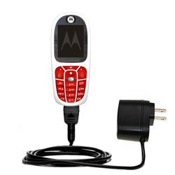 Gomadic Rapid Wall / AC Charger for the Motorola E375 - Brand w/ TipExchange Technology