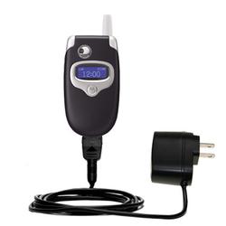 Gomadic Rapid Wall / AC Charger for the Motorola E550 - Brand w/ TipExchange Technology