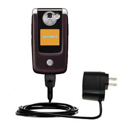 Gomadic Rapid Wall / AC Charger for the Motorola E895 - Brand w/ TipExchange Technology