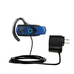 Gomadic Rapid Wall / AC Charger for the Motorola Headset H800 - Brand w/ TipExchange Technology