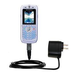 Gomadic Rapid Wall / AC Charger for the Motorola L6 - Brand w/ TipExchange Technology