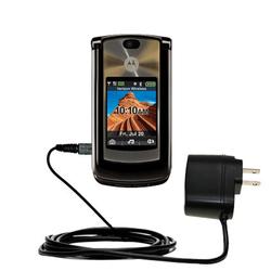 Gomadic Rapid Wall / AC Charger for the Motorola MOTORAZR 2 V9m - Brand w/ TipExchange Technology