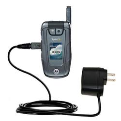 Gomadic Rapid Wall / AC Charger for the Motorola i290 - Brand w/ TipExchange Technology