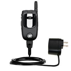 Gomadic Rapid Wall / AC Charger for the Motorola i710 - Brand w/ TipExchange Technology