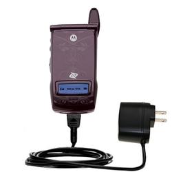 Gomadic Rapid Wall / AC Charger for the Motorola i835w - Brand w/ TipExchange Technology