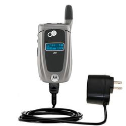 Gomadic Rapid Wall / AC Charger for the Motorola i855 - Brand w/ TipExchange Technology
