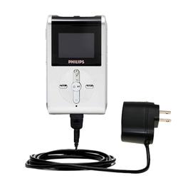 Gomadic Rapid Wall / AC Charger for the Philips GoGear HDD082/17 - Brand w/ TipExchange Technology