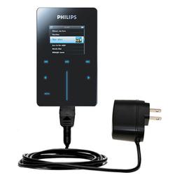 Gomadic Rapid Wall / AC Charger for the Philips GoGear HDD6320 - Brand w/ TipExchange Technology