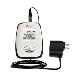 Gomadic Rapid Wall / AC Charger for the Rio Carbon - Brand w/ TipExchange Technology