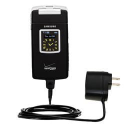 Gomadic Rapid Wall / AC Charger for the Samsung A990 - Brand w/ TipExchange Technology