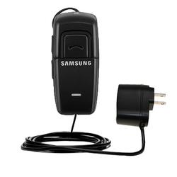 Gomadic Rapid Wall / AC Charger for the Samsung Bluetooth Headset WEP 200 - Brand w/ TipExchange Tec