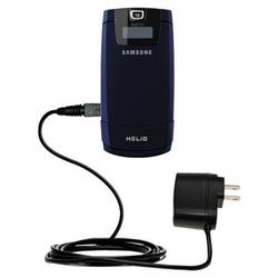 Gomadic Rapid Wall / AC Charger for the Samsung Helio Fin - Brand w/ TipExchange Technology