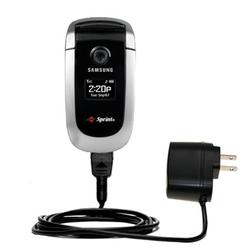Gomadic Rapid Wall / AC Charger for the Samsung PM-A840 - Brand w/ TipExchange Technology