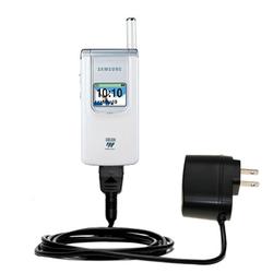 Gomadic Rapid Wall / AC Charger for the Samsung SGH-S200 - Brand w/ TipExchange Technology