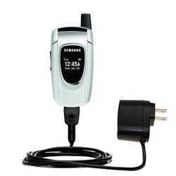 Gomadic Rapid Wall / AC Charger for the Samsung SGH-X496 - Brand w/ TipExchange Technology