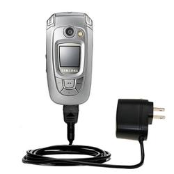 Gomadic Rapid Wall / AC Charger for the Samsung SGH-X800 - Brand w/ TipExchange Technology