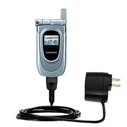 Gomadic Rapid Wall / AC Charger for the Samsung SGH-Z105 - Brand w/ TipExchange Technology
