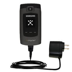Gomadic Rapid Wall / AC Charger for the Samsung SYNC SGH-A707 - Brand w/ TipExchange Technology