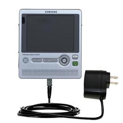 Gomadic Rapid Wall / AC Charger for the Samsung Yepp YH-999 - Brand w/ TipExchange Technology