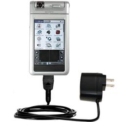 Gomadic Rapid Wall / AC Charger for the Sony Clie NR60 - Brand w/ TipExchange Technology