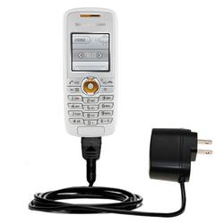 Gomadic Rapid Wall / AC Charger for the Sony Ericsson J230i - Brand w/ TipExchange Technology