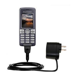 Gomadic Rapid Wall / AC Charger for the Sony Ericsson K510i - Brand w/ TipExchange Technology
