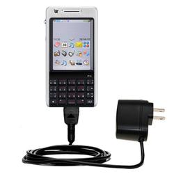 Gomadic Rapid Wall / AC Charger for the Sony Ericsson P1i - Brand w/ TipExchange Technology