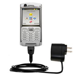 Gomadic Rapid Wall / AC Charger for the Sony Ericsson P990c - Brand w/ TipExchange Technology