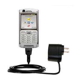 Gomadic Rapid Wall / AC Charger for the Sony Ericsson P990i - Brand w/ TipExchange Technology