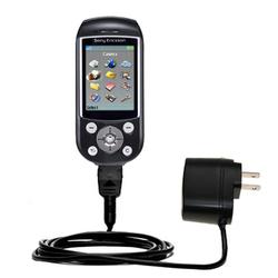Gomadic Rapid Wall / AC Charger for the Sony Ericsson S710a - Brand w/ TipExchange Technology