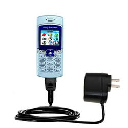 Gomadic Rapid Wall / AC Charger for the Sony Ericsson T226 - Brand w/ TipExchange Technology