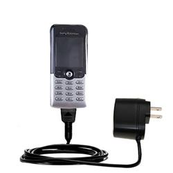 Gomadic Rapid Wall / AC Charger for the Sony Ericsson T61 - Brand w/ TipExchange Technology