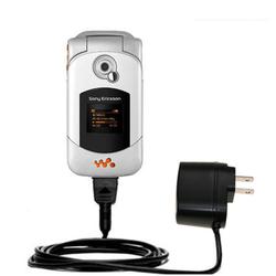 Gomadic Rapid Wall / AC Charger for the Sony Ericsson W300i - Brand w/ TipExchange Technology