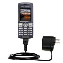 Gomadic Rapid Wall / AC Charger for the Sony Ericsson k510a - Brand w/ TipExchange Technology