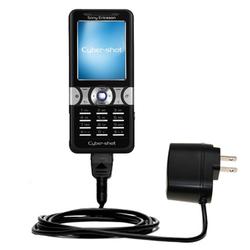 Gomadic Rapid Wall / AC Charger for the Sony Ericsson k550c - Brand w/ TipExchange Technology
