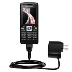 Gomadic Rapid Wall / AC Charger for the Sony Ericsson k610m - Brand w/ TipExchange Technology