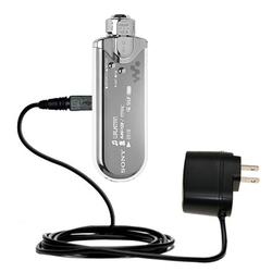 Gomadic Rapid Wall / AC Charger for the Sony Walkman NW-E507 - Brand w/ TipExchange Technology