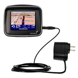 Gomadic Rapid Wall / AC Charger for the TomTom Rider - Brand w/ TipExchange Technology