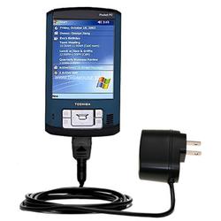 Gomadic Rapid Wall / AC Charger for the Toshiba e800 - Brand w/ TipExchange Technology
