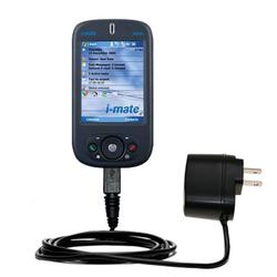 Gomadic Rapid Wall / AC Charger for the i-Mate JAMin - Brand w/ TipExchange Technology