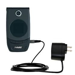 Gomadic Rapid Wall / AC Charger for the i-Mate SmartFlip - Brand w/ TipExchange Technology
