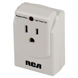RCA Rca Pswt1 1-outlet Surge Protector Wall Tap (without Telephone Protection)