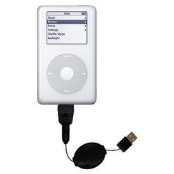 Gomadic Retractable USB Cable for the Apple iPod with Power Hot Sync and Charge capabilities - Brand