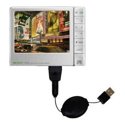 Gomadic Retractable USB Cable for the Archos 405 with Power Hot Sync and Charge capabilities - Brand