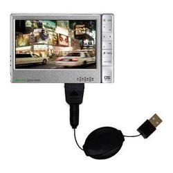Gomadic Retractable USB Cable for the Archos 605 WiFi with Power Hot Sync and Charge capabilities - Gomadic