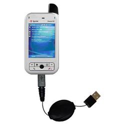 Gomadic Retractable USB Cable for the Audiovox PPC 6700 with Power Hot Sync and Charge capabilities - Gomadi