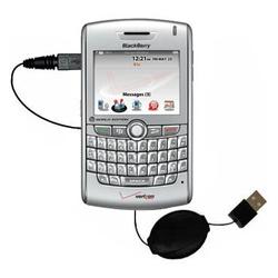 Gomadic Retractable USB Cable for the Blackberry 8830 with Power Hot Sync and Charge capabilities - Gomadic